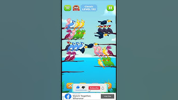 Bird Sort Puzzle l Classic Level 132 l Bird Sort Color Puzzle l Bird Sort Puzzle Challenge - Birds