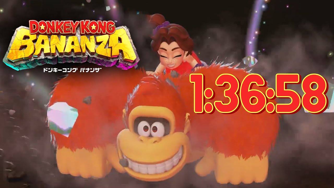 【ドンキーコング バナンザ】RTA Any% 1時間36分58秒