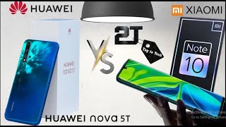Huawei Nova 5T vs Xiaomi Mi Note 10 ||Full Comparison || Performance,Camera,Battery&PriceVideo