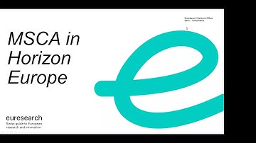 Marie Sklodowska-Curie Actions in Horizon Europe