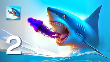 Shark Universe Gameplay Walkthrough Part 2 - King Jellyfish (Android, IOS)