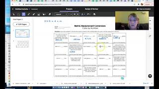 Metric Conversions Color by number