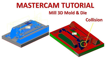 MasterCAM Tutorial #117 | Mill 3D Toolpath  Mold & Die Machining
