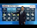 Super 7 Day First Alert Forecast: Low shower chances