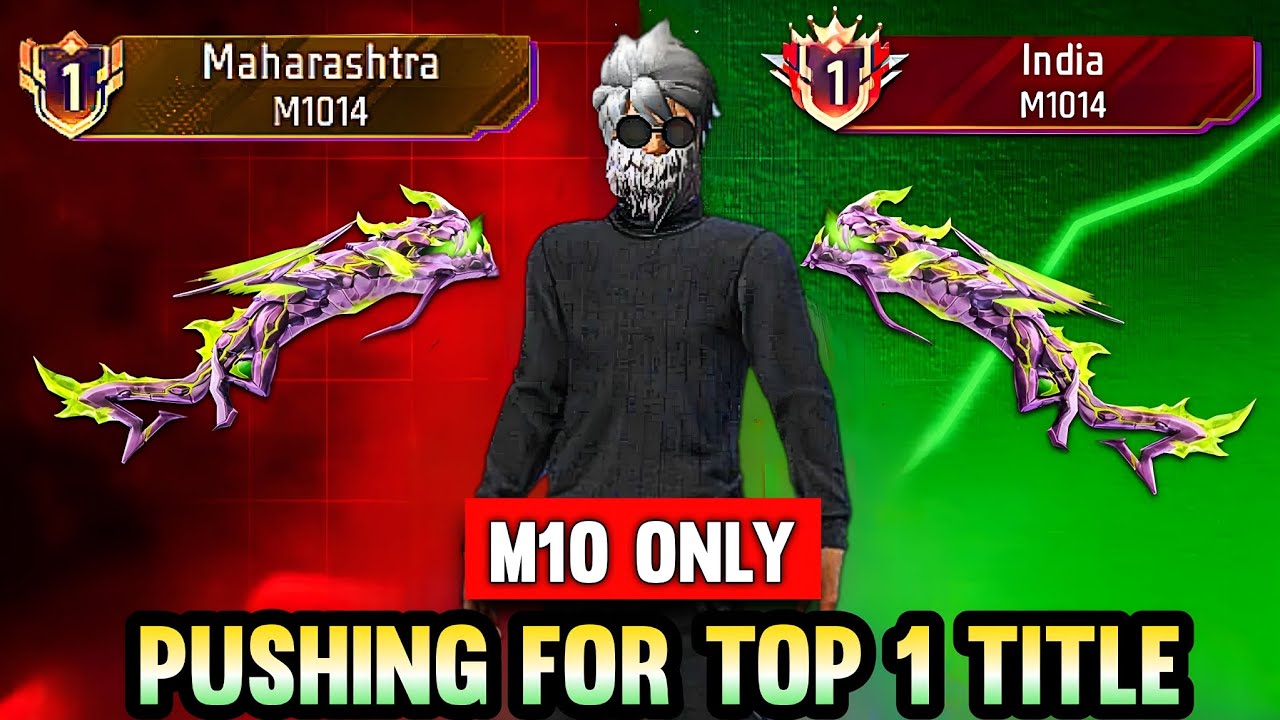 Pushing Top 1 Title In M-10 | Free Fire Solo Rank Pushing With Tips And ...