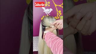 Just 2 Second Exotic Half Up Hairstyle easyhairstyleshairtutorialhairstylesshorts