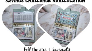 Savings Challenge Reallocation | Bonus Cash Stuffing | $1210