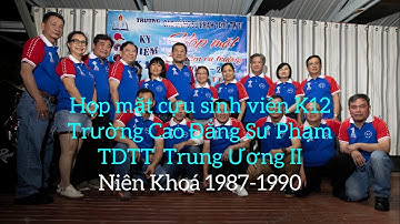 Họp mặt khóa 12 niên khóa 1987-1990 Trường CĐSP TDTT TW2