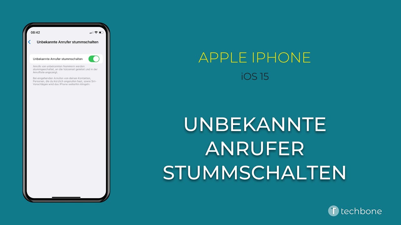 Unbekannte Anrufer stummschalten Apple iPhone [iOS 15] YouTube