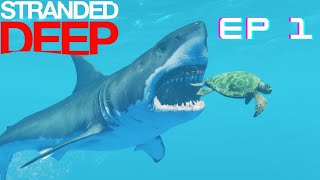 Can we Build the Best Raft and Base while Surviving in the Wild Pacific Ocean?! | Stranded Deep! Ep1