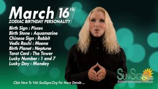 March 16th Zodiac Horoscope Birthday Personality - Pisces - Part 2
