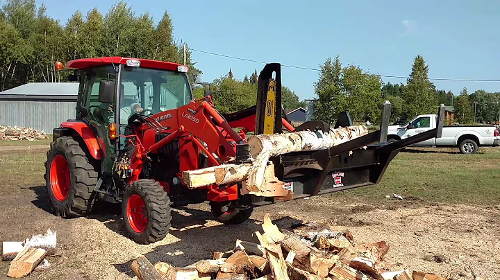 Firewood Processor - Halverson on a Kubota