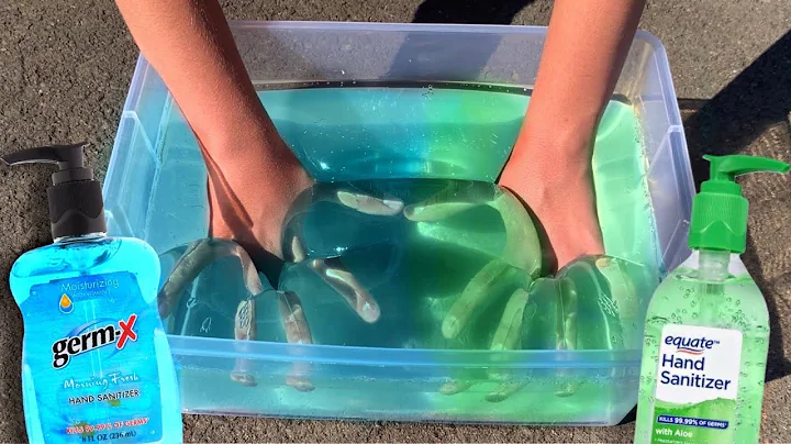 HAND SANITIZER SLIME! 💧Testing NO GLUE Slime Recipes!