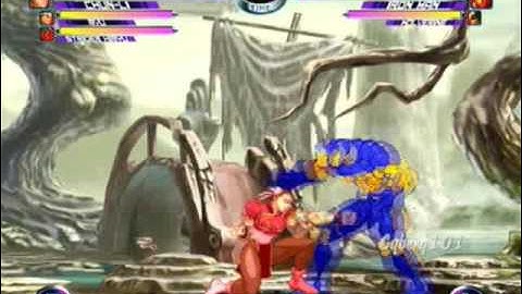 Marvel Vs. Capcom 2 Demo on PS3!! (Demo Exclusive to PS3)(Gameplay with all Characters in Demo)(HQ)