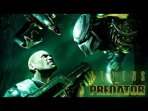 Игрофильм ✪ Aliens Vs Predator ✪ Полное Прохождение Игры За Десантника