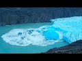 En 1 minuto miles de toneladas de hielo caen al agua