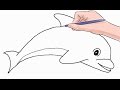 How to Draw a Dolphin Easy Step by Step