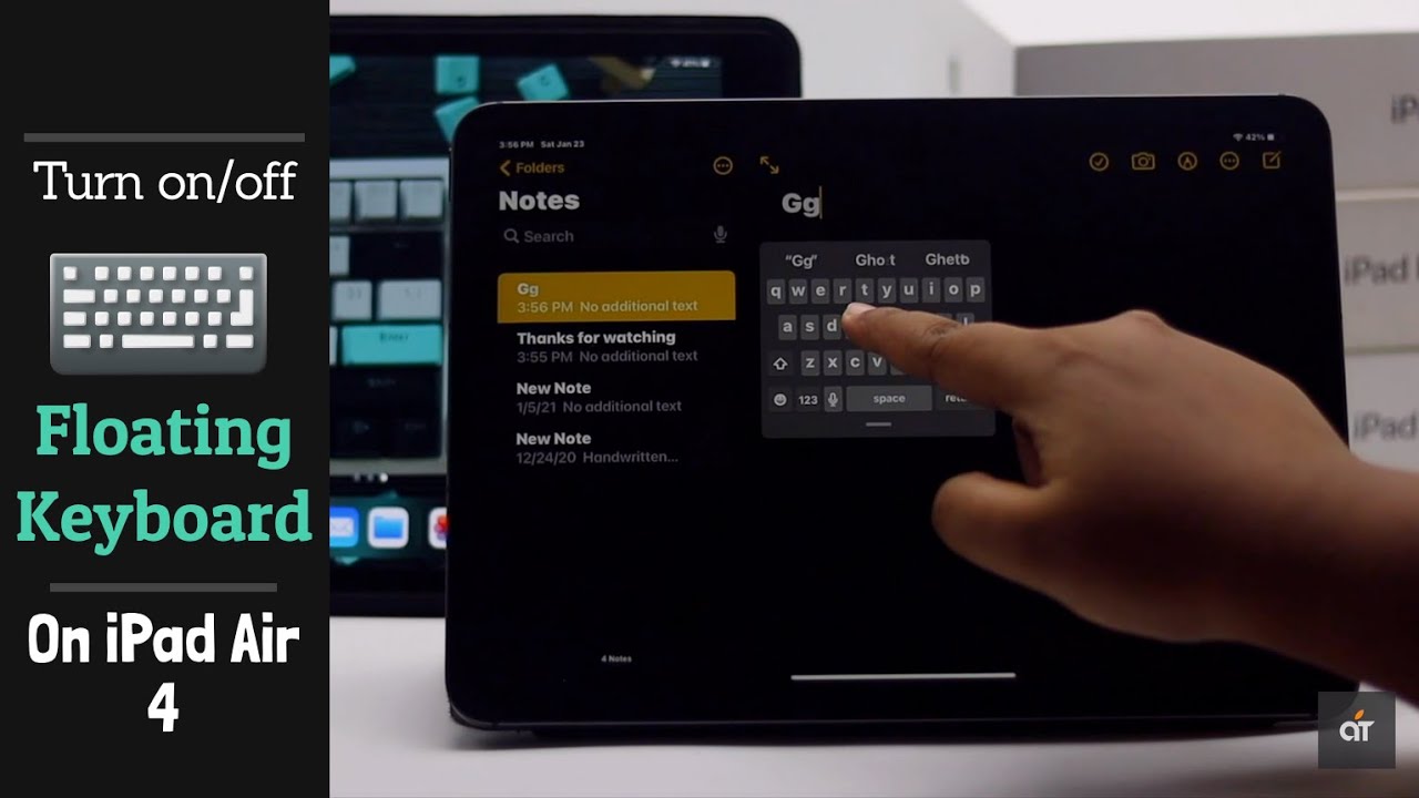 Turn On/Off Floating Keyboard On Ipad Air 4 (How To)