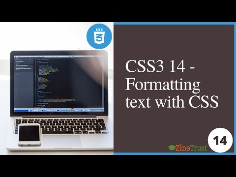 CSS3 14 - Formatting text with CSS