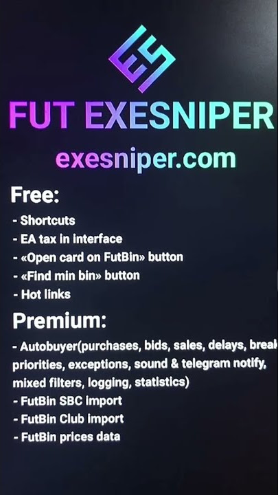 FUT exeSniper  Shortcuts & Autobuyer