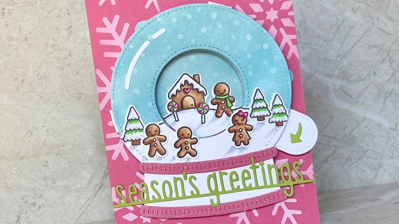 Magic Iris holiday snow globe