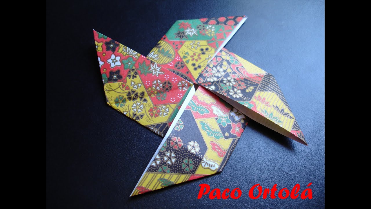 Origami ou dobradura Catavento YouTube