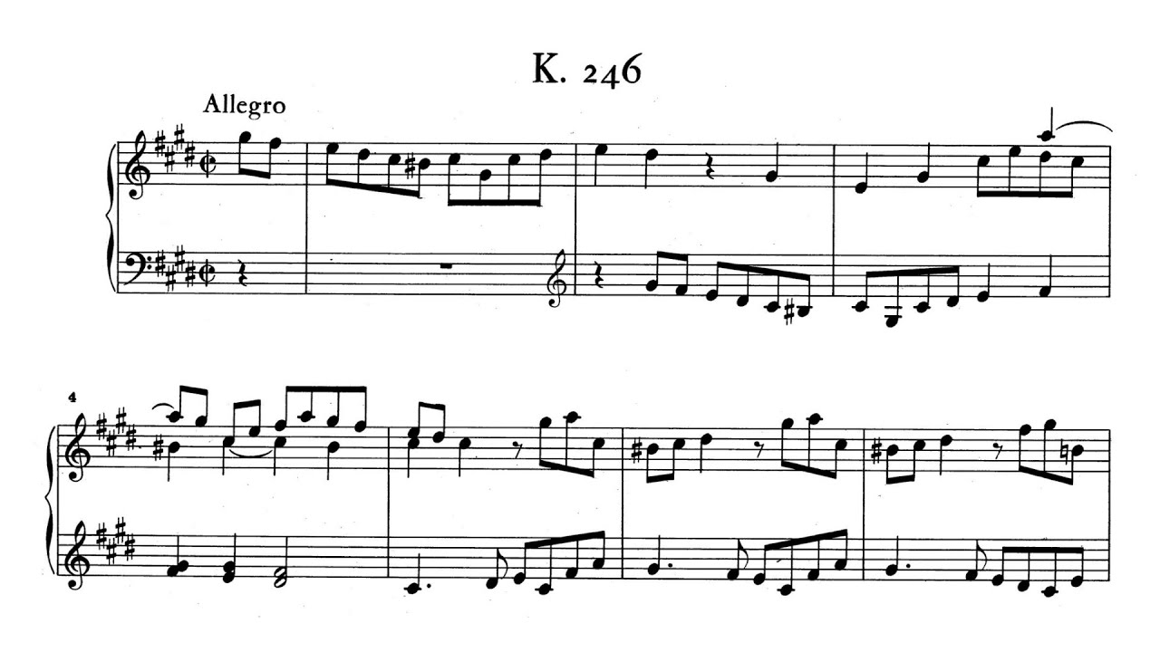 Scarlatti: Keyboard Sonata in C# minor, K.246 - YouTube