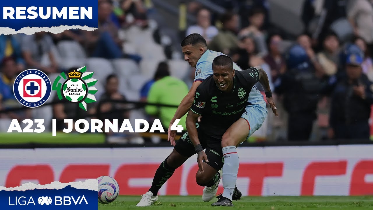 Resumen y Goles | Cruz Azul vs Santos | Liga BBVA MX | Apertura 2023 ...