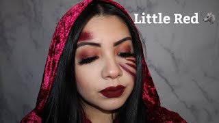 Little Red Riding Hood | Makeup + Costume Ideas | Using just lipstick and eyeshadow