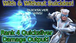 6 Star Rank 4 Quicksilver Damage Showcase! Maximum Damage Rotation! | Marvel Contest Of Champions