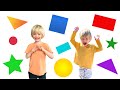 LEARN SHAPES with Sky and Finn