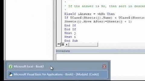 Excel 2010 Quick Tip: How to sort worksheets alphabetically