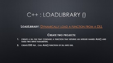 LoadLibrary() and GetProcAddress() in C++
