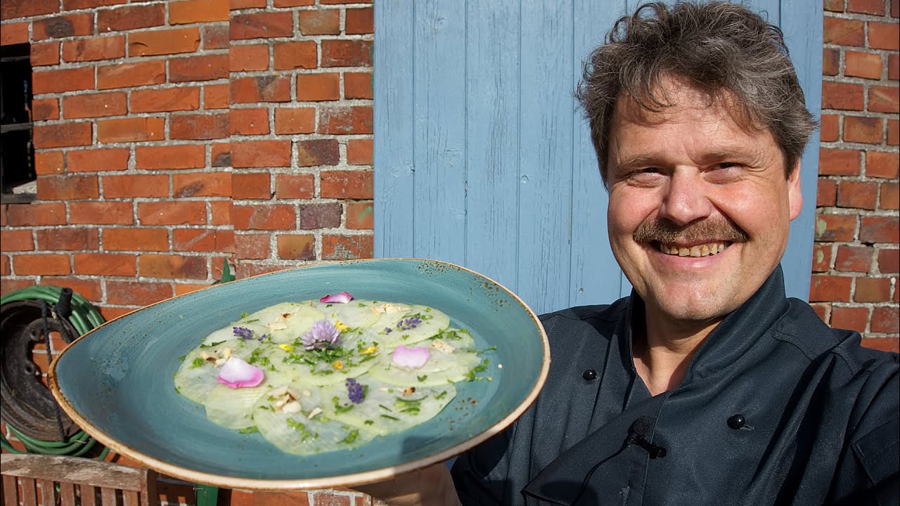 Kohlrabi-Carpaccio Rezept | leichte Sommer-Küche | Der Bio Koch