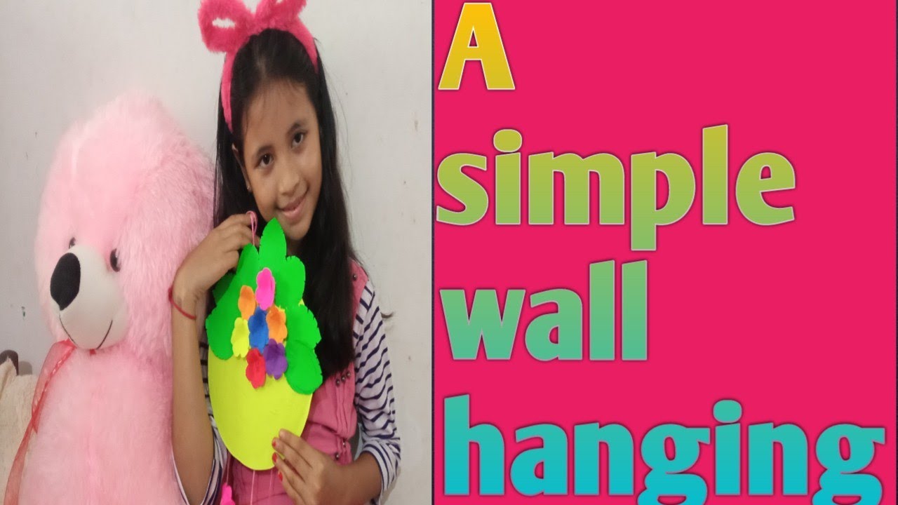 how-to-create-a-simple-wall-hanging-from-paper-youtube