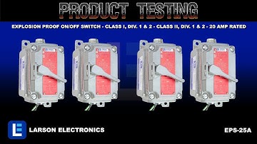 Explosion Proof On/Off Switch - Class I, Div. 1 & 2 - Class II, Div. 1 & 2 - 20 Amp Rated