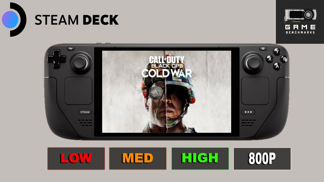 STEAM DECK COD BLACK OPS COLD WAR 800P Benchmark YouTube