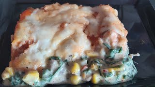 How to make lasagna /Spinach mushroom lasagna recipe / Spinach corn lasagna recipe/Italian recipes