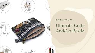 Blue Dual-Zipper Wallet - Lightweight Grab-and-Go Essential for Travel, Gym & Daily Use | BaBa Group screenshot 2