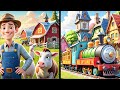 "Old MacDonald's Farm Adventure with a Toon Train !!!