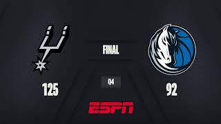 San Antonio Spurs vs. Dallas Mavericks | Live Scoreboard | American Express NBA Tip-Off