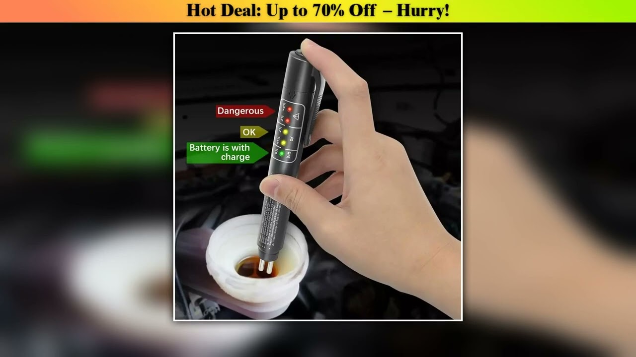 Deal Universal Brake Fluid Tester Accurate Oil Quality Diagnostic Tools LED Indicator Liquid Testin