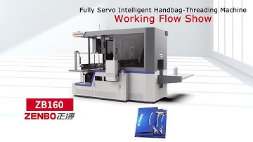 Automatic Fully Servo Paper Handbag Threading Machine ZB160