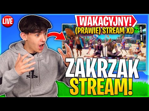 WAKACYJNY STREAM! WBIJAJ NA WIECZRONE GRY Z WIDZAMI w Fortnite - KOD ZakrzakYT w Sklepie  - WAKACYJNY STREAM! WBIJAJ NA WIECZRONE GRY Z WIDZAMI w Fortnite - KOD ZakrzakYT w Sklepie 
