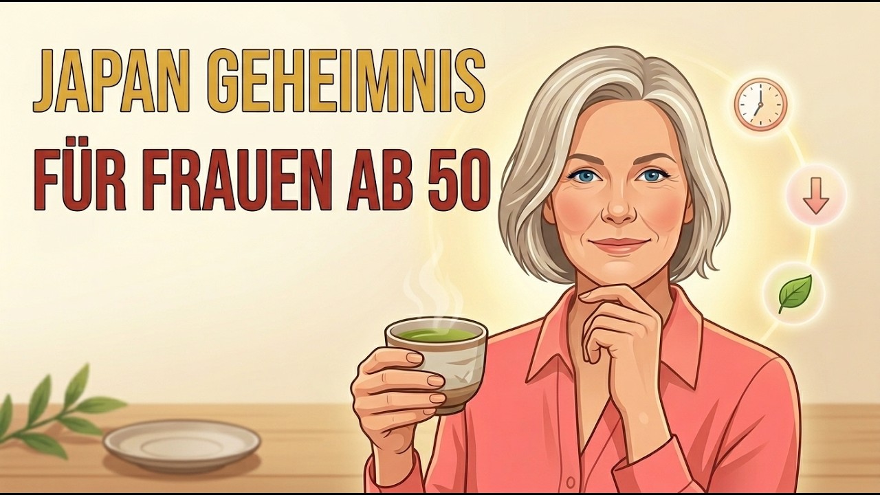 Thumbnail: Das japanische Geheimnis, das Cortisol senkt und Bauchfett bei Frauen ab 50 schmelzen lässt