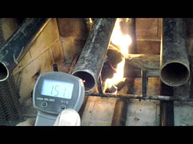 Fireplace heat exchanger - Homemade - YouTube