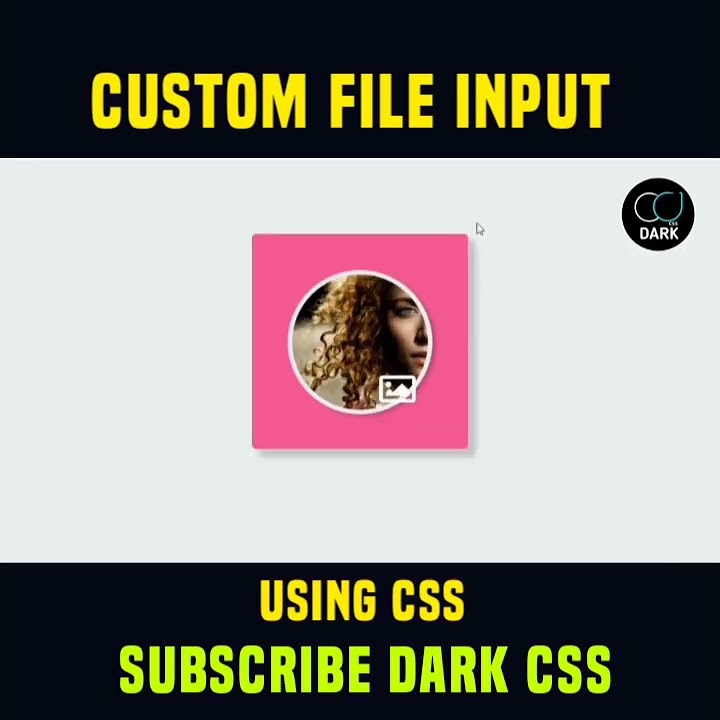 Custom File Input Using Html And CSS #dark_css - YouTube