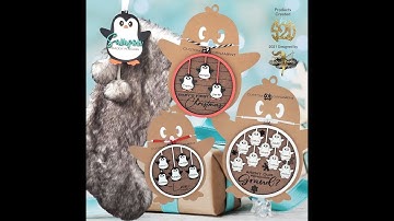 Penguin Ornaments - Make it with your Glowforge - paint, unmask and glue