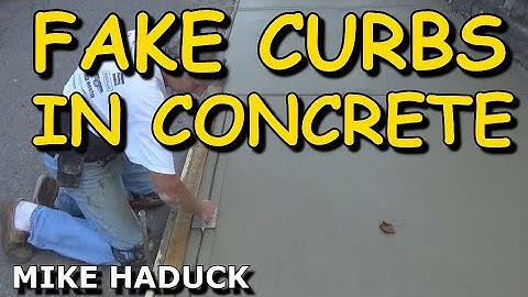 Fake curbs in concrete sidewalks (Mike Haduck)