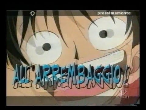 Promo One Piece All'arrembaggio+pubblicità  Italia uno (2002)